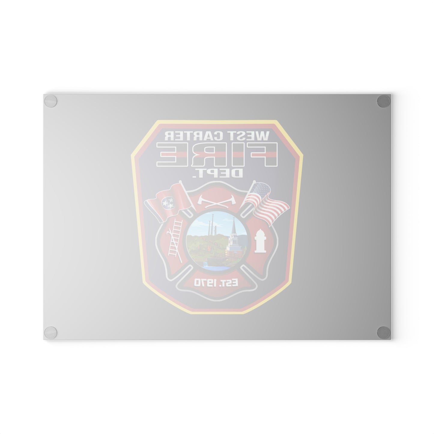 West Carter Glass Cutting Board - American Responder Designs