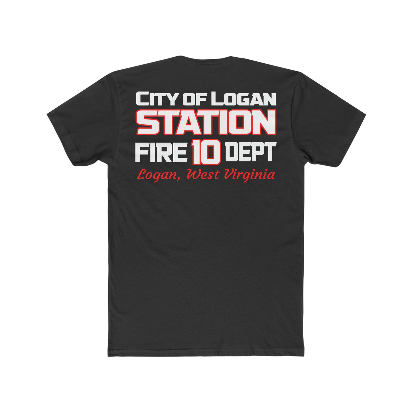 City Of Logan Fire Dept Cotton Duty Crew Tee - American Responder Designs