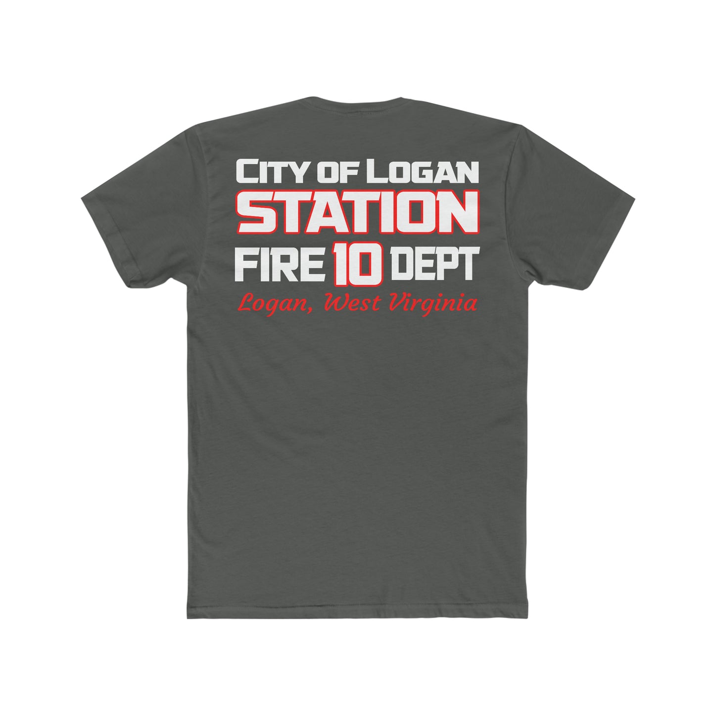 City Of Logan Fire Dept Cotton Duty Crew Tee - American Responder Designs