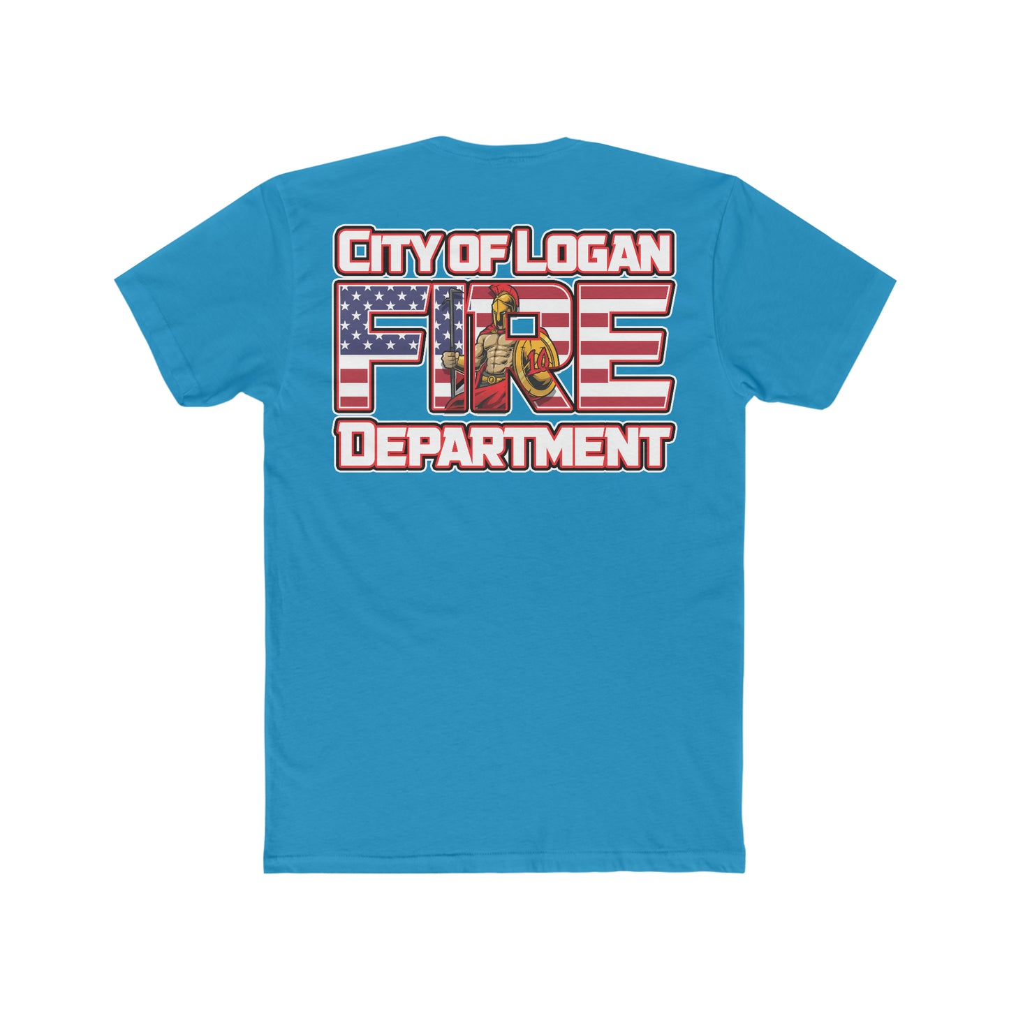 City Of Logan Fire Dept Cotton Crew Tee - American Responder Designs