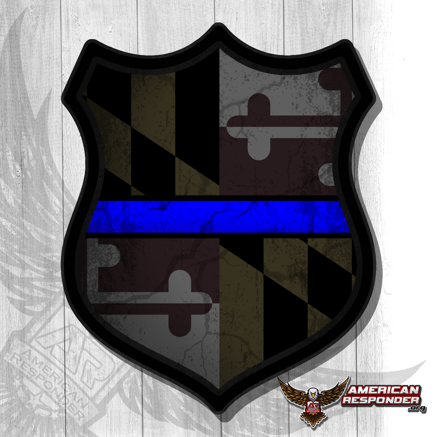 Maryland Subdued Police Decals