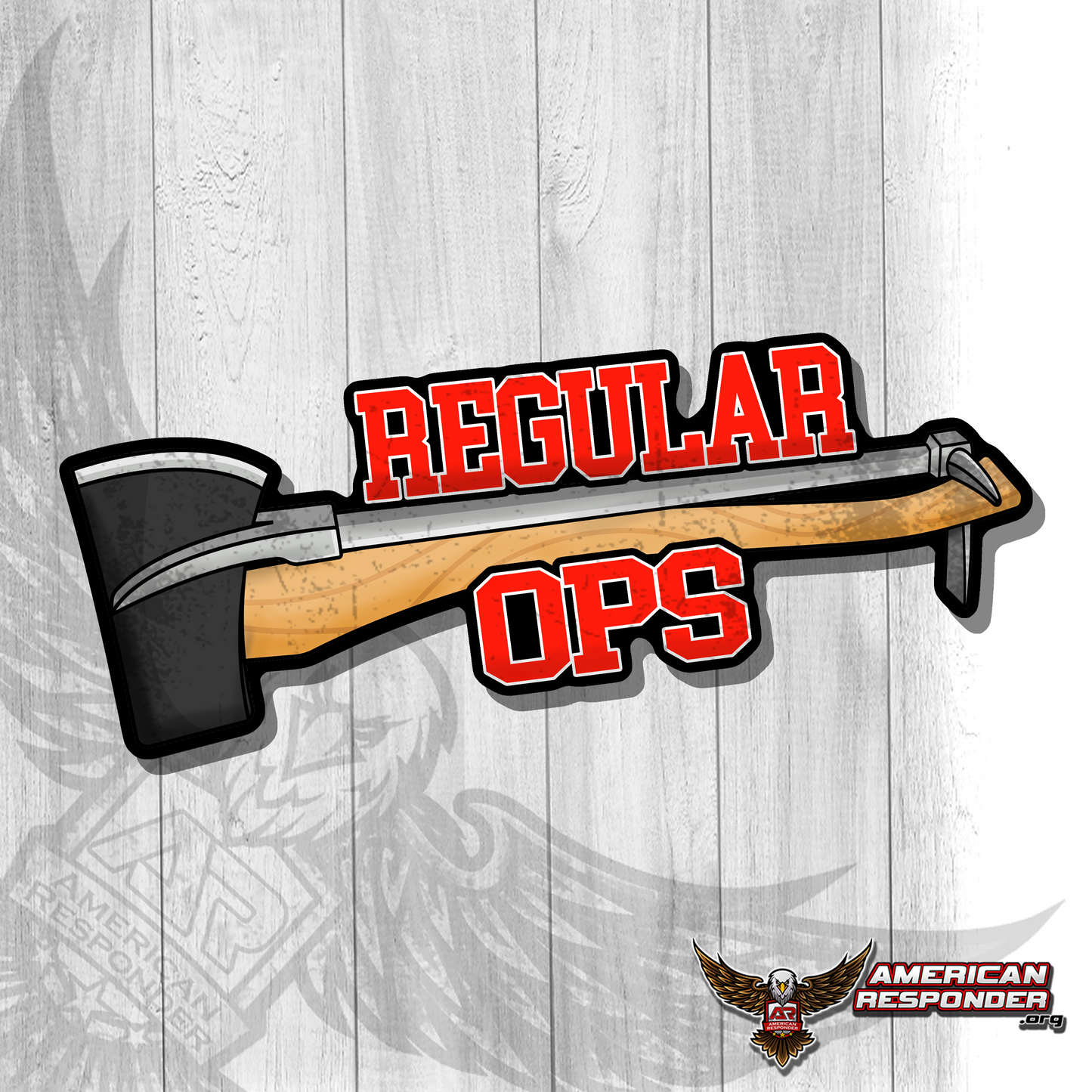 "Regular Ops" Irons Decal - American Responder Designs