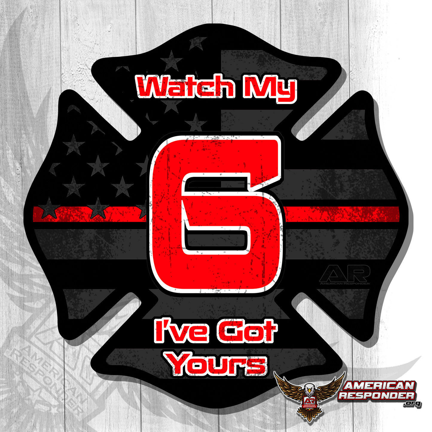 Watch My 6 I've Got Yours Decals - American Responder Designs
