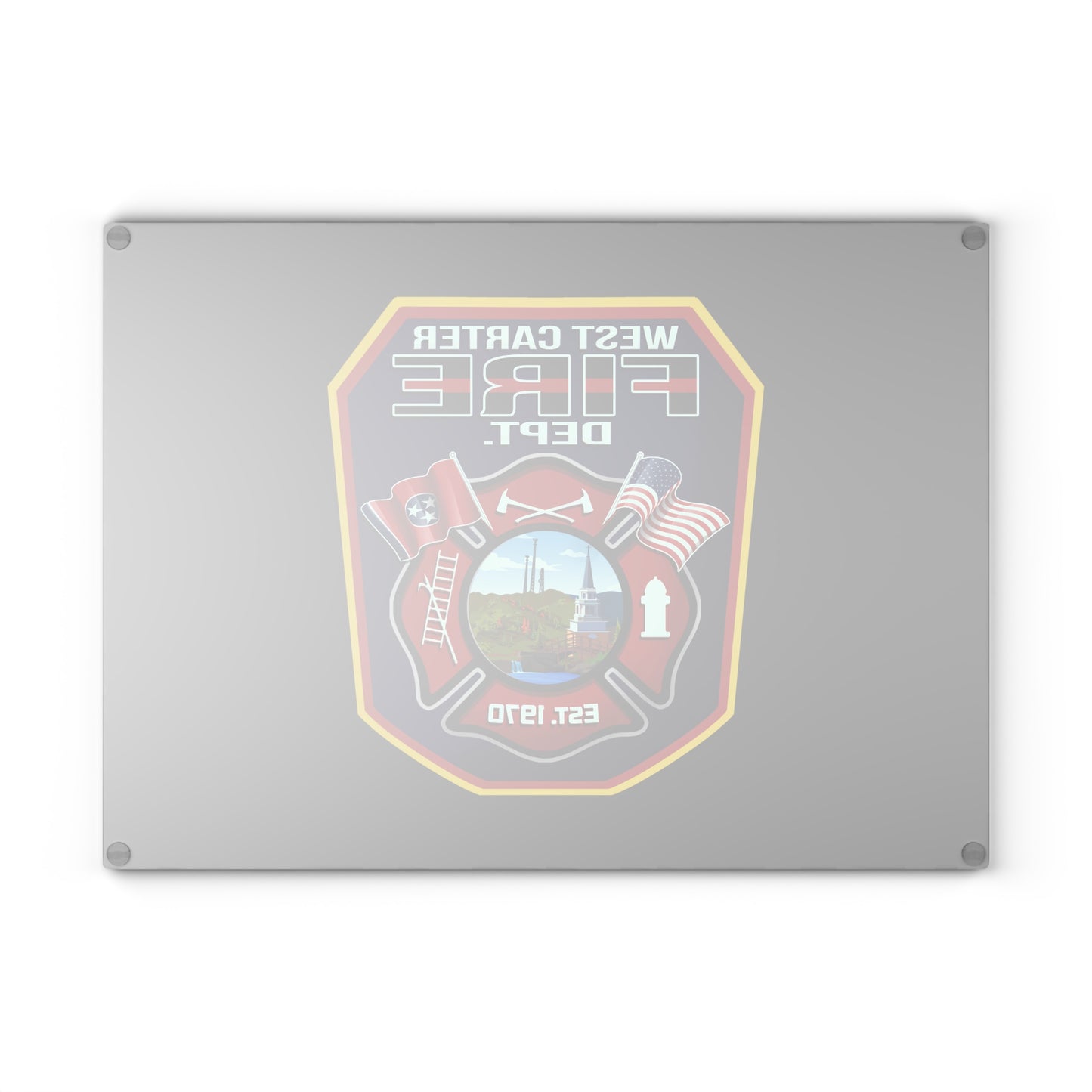 West Carter Glass Cutting Board - American Responder Designs
