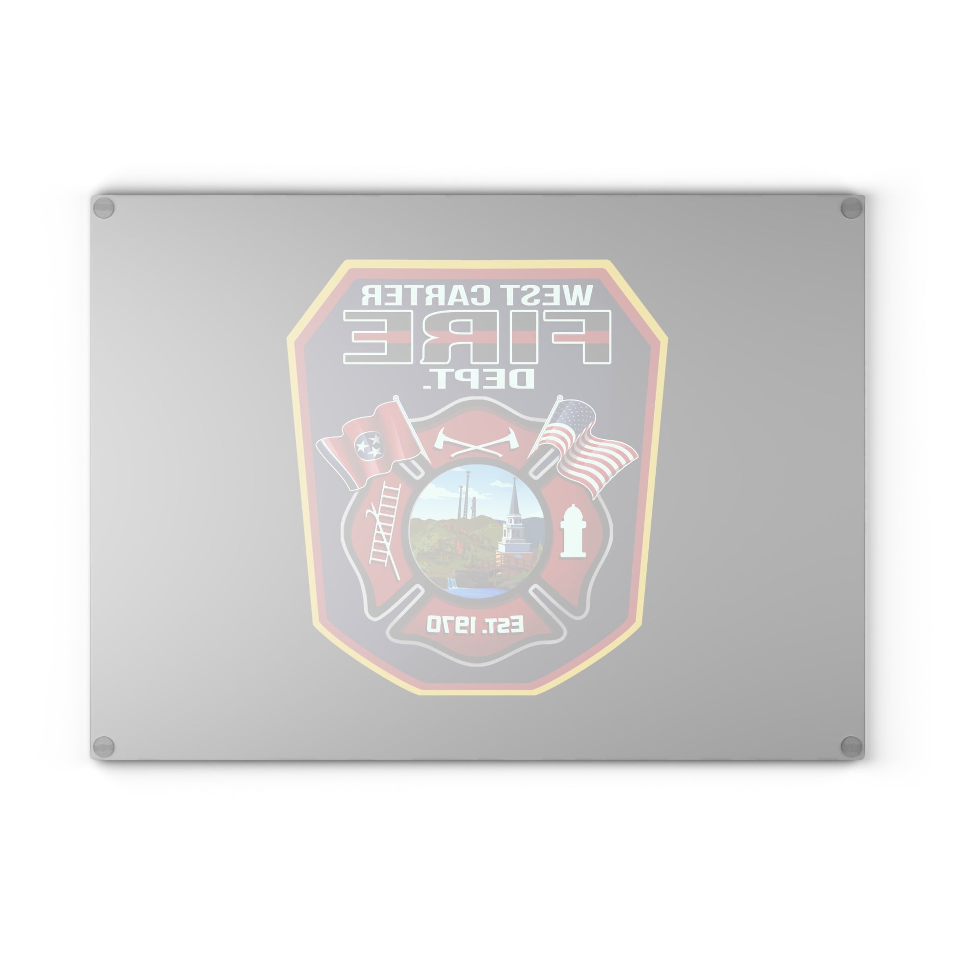 West Carter Glass Cutting Board - American Responder Designs