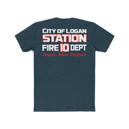 City Of Logan Fire Dept Cotton Duty Crew Tee - American Responder Designs
