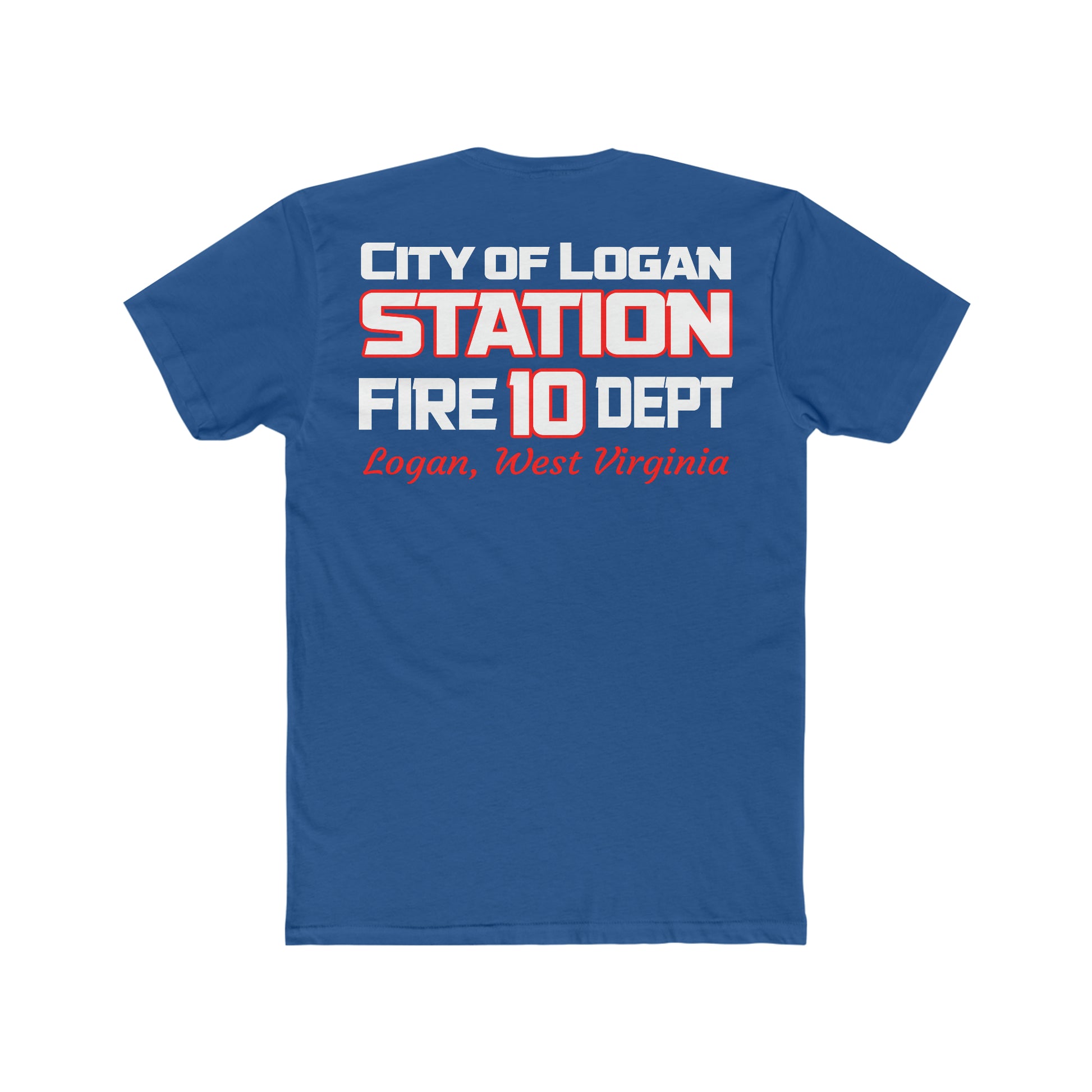 City Of Logan Fire Dept Cotton Duty Crew Tee - American Responder Designs