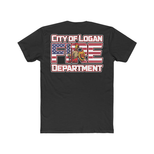 City Of Logan Fire Dept Cotton Crew Tee - American Responder Designs