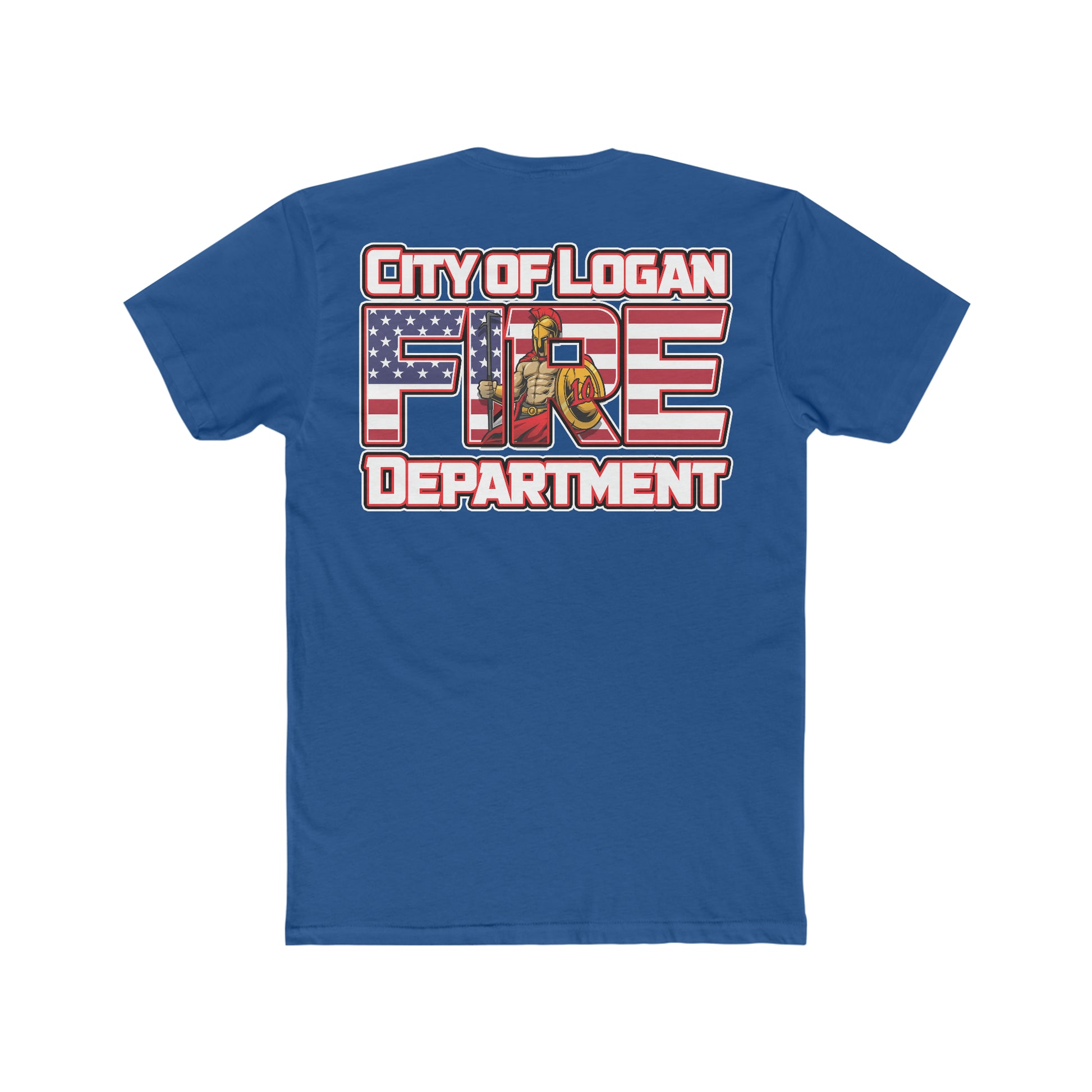 City Of Logan Fire Dept Cotton Crew Tee - American Responder Designs