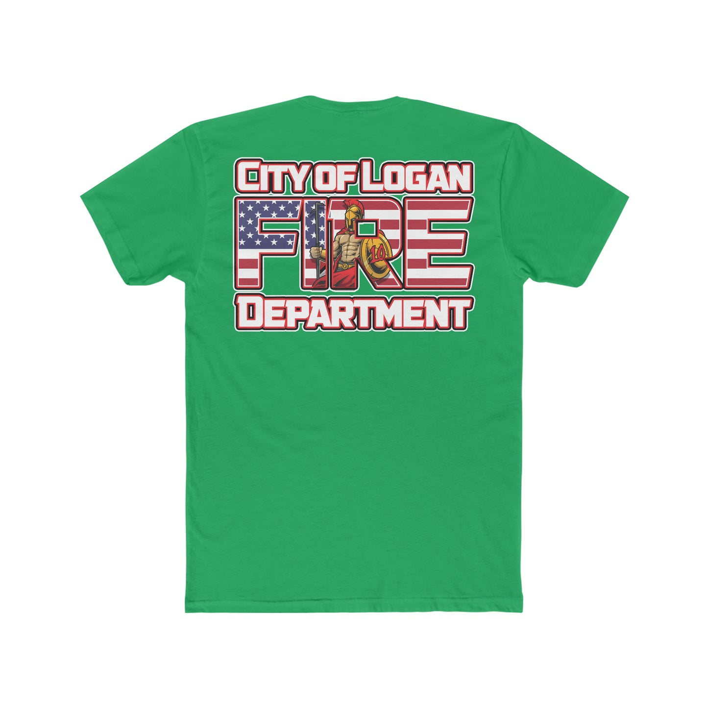 City Of Logan Fire Dept Cotton Crew Tee - American Responder Designs
