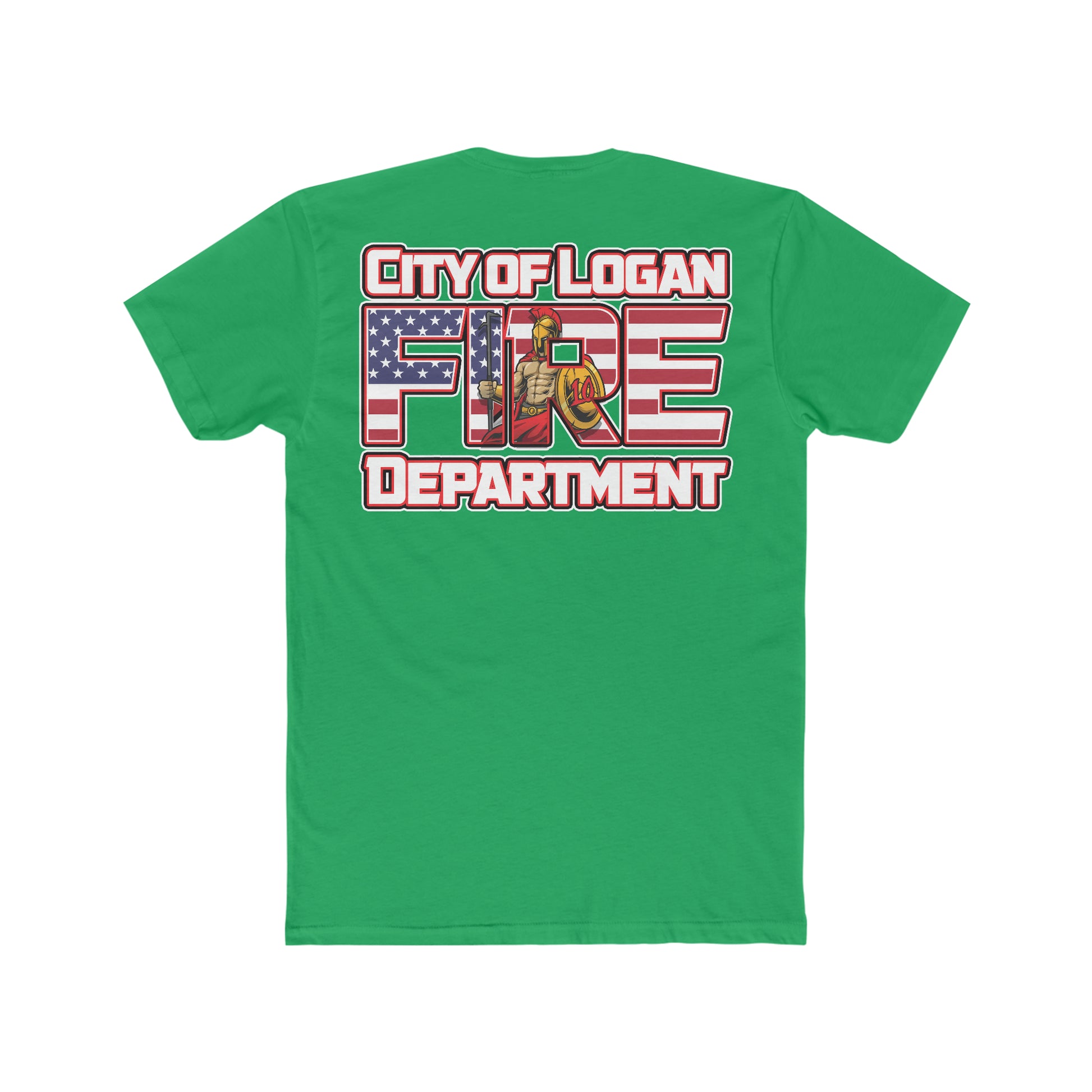 City Of Logan Fire Dept Cotton Crew Tee - American Responder Designs