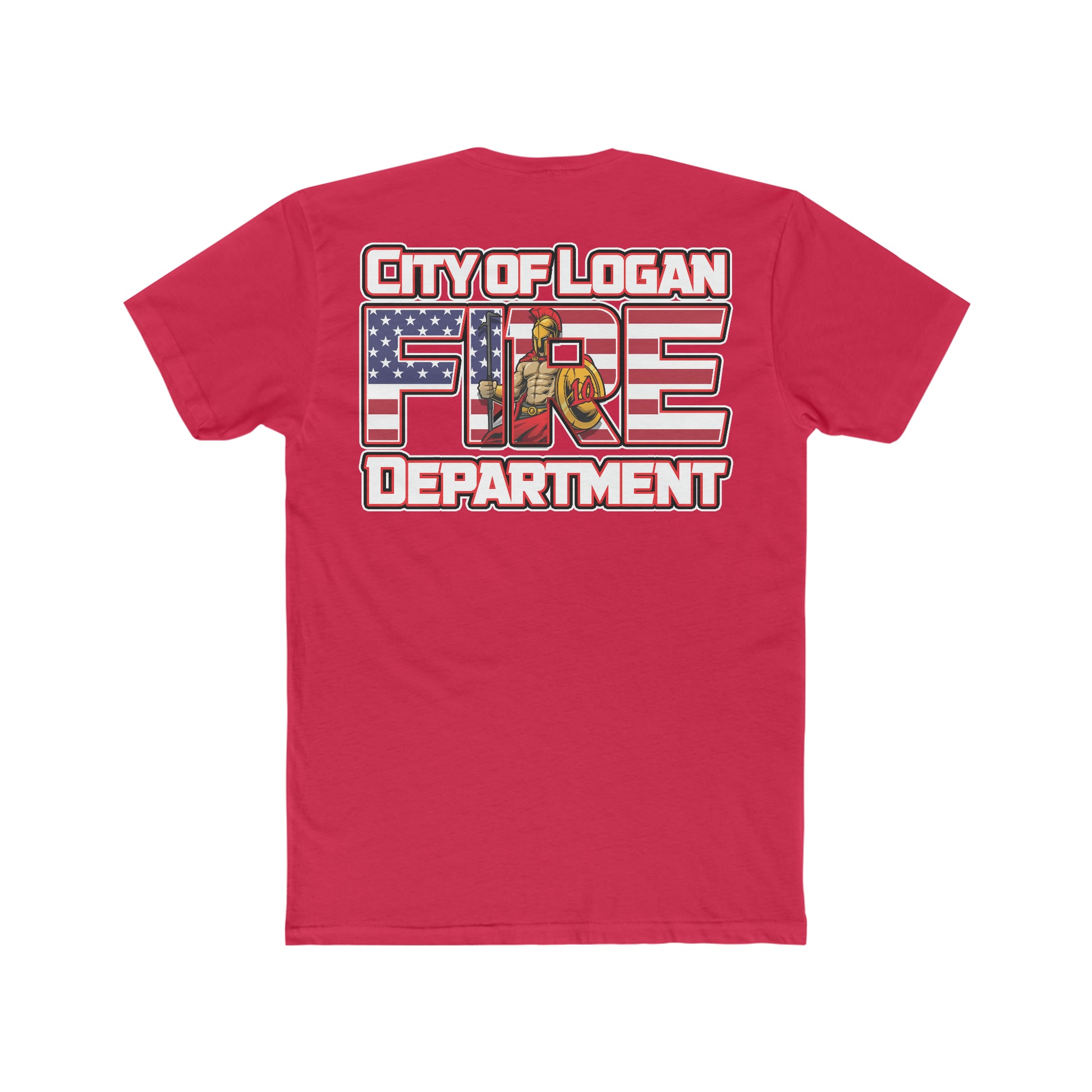 City Of Logan Fire Dept Cotton Crew Tee - American Responder Designs