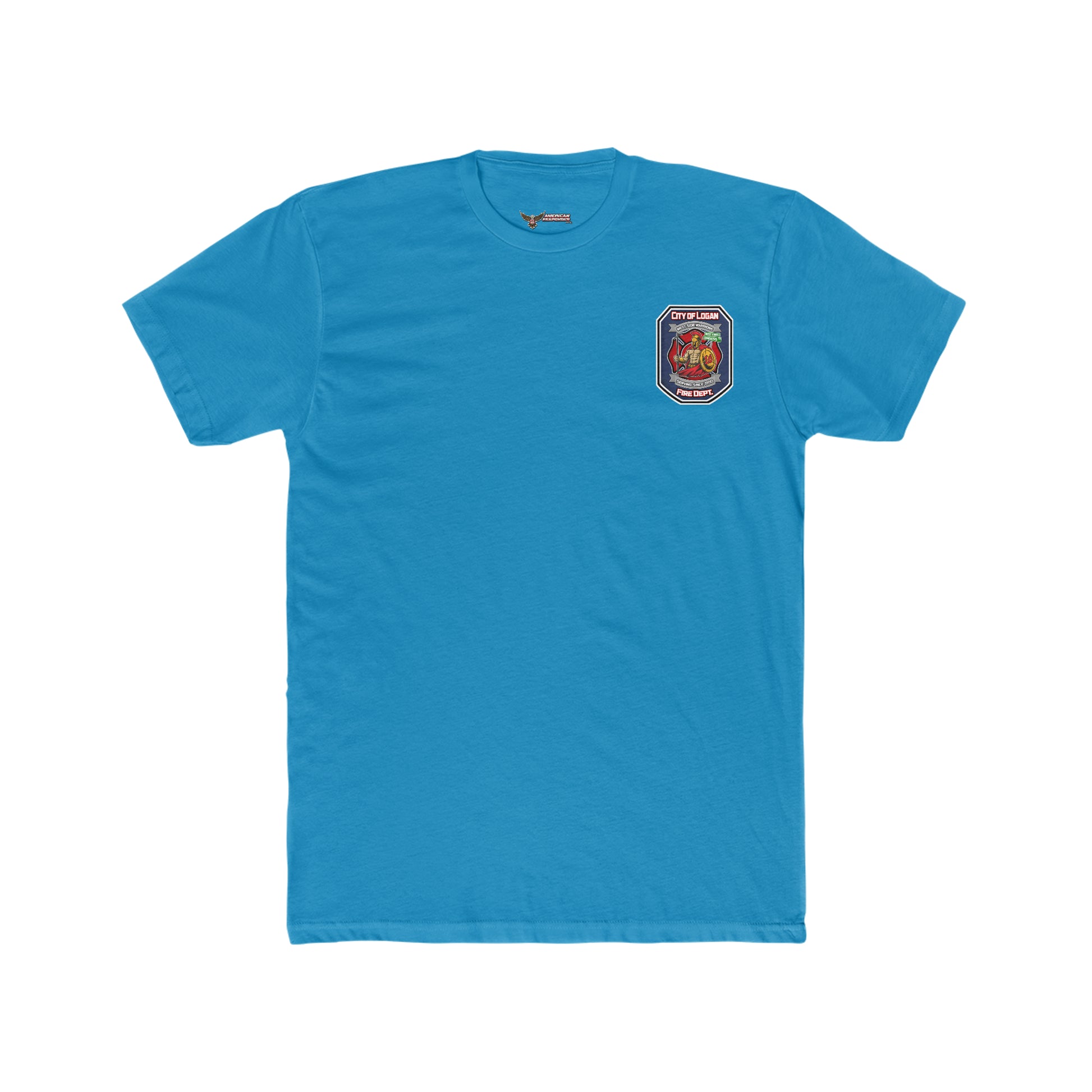 City Of Logan Fire Dept Cotton Crew Tee - American Responder Designs