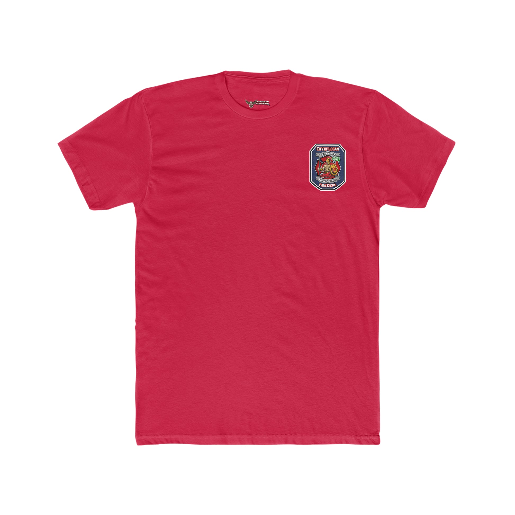 City Of Logan Fire Dept Cotton Crew Tee - American Responder Designs