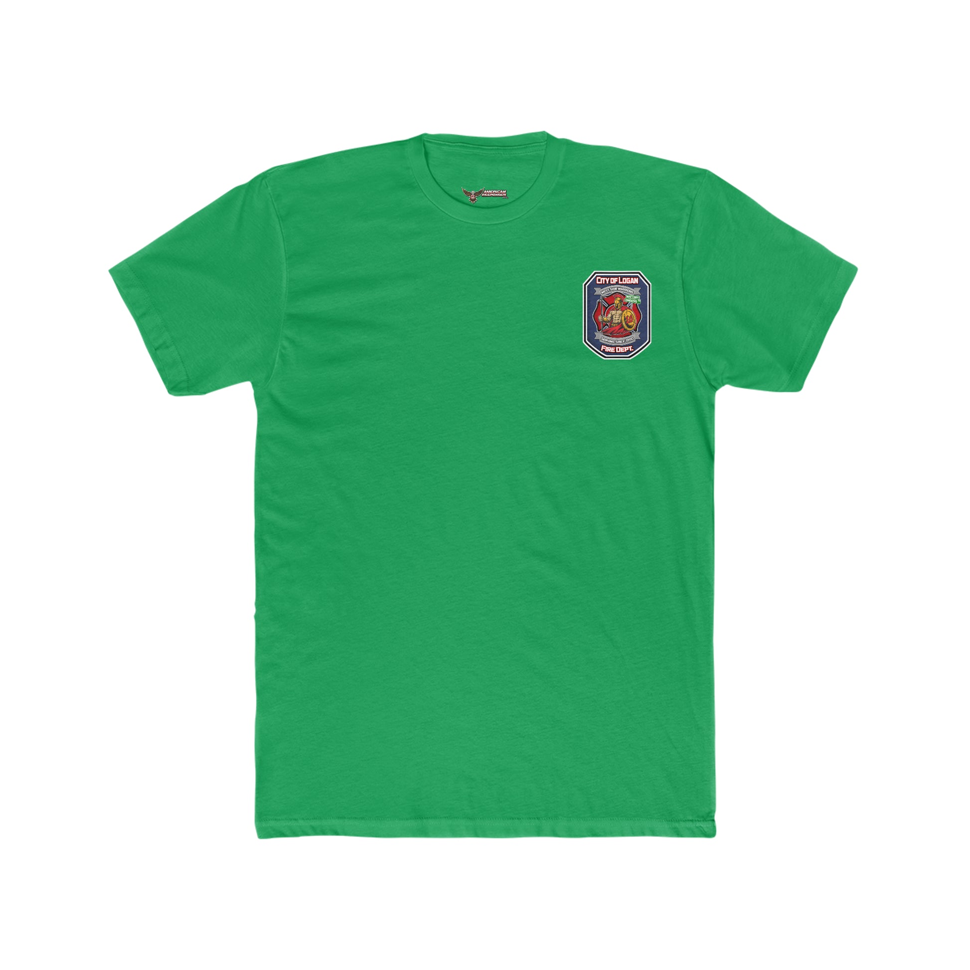 City Of Logan Fire Dept Cotton Crew Tee - American Responder Designs