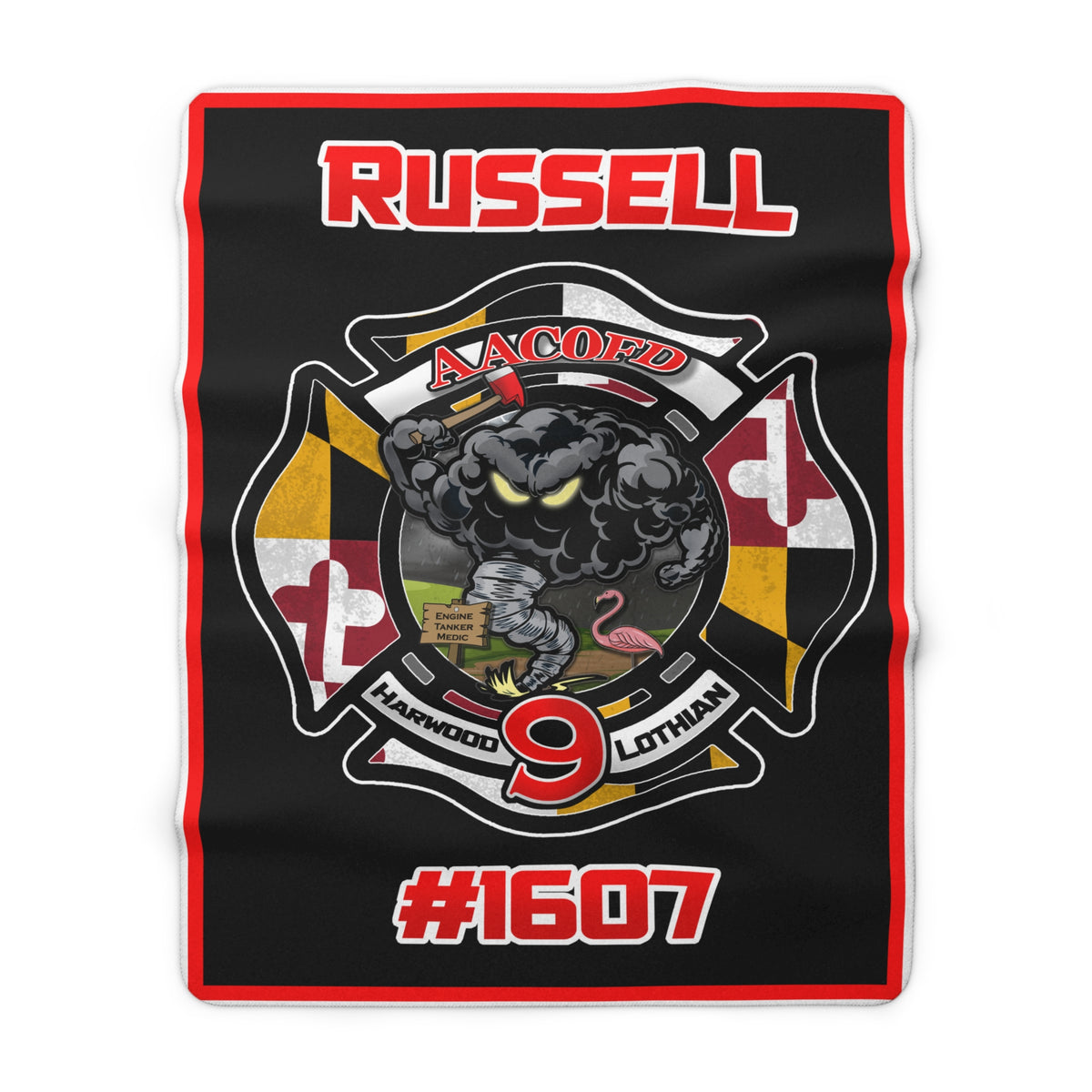 Custom AACoFD Station 9 Sherpa Blanket