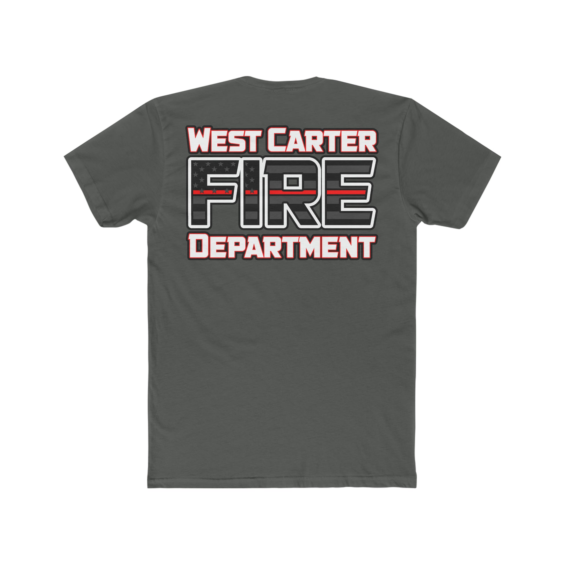 West Carter Fire Dept Cotton Crew Tee - American Responder Designs