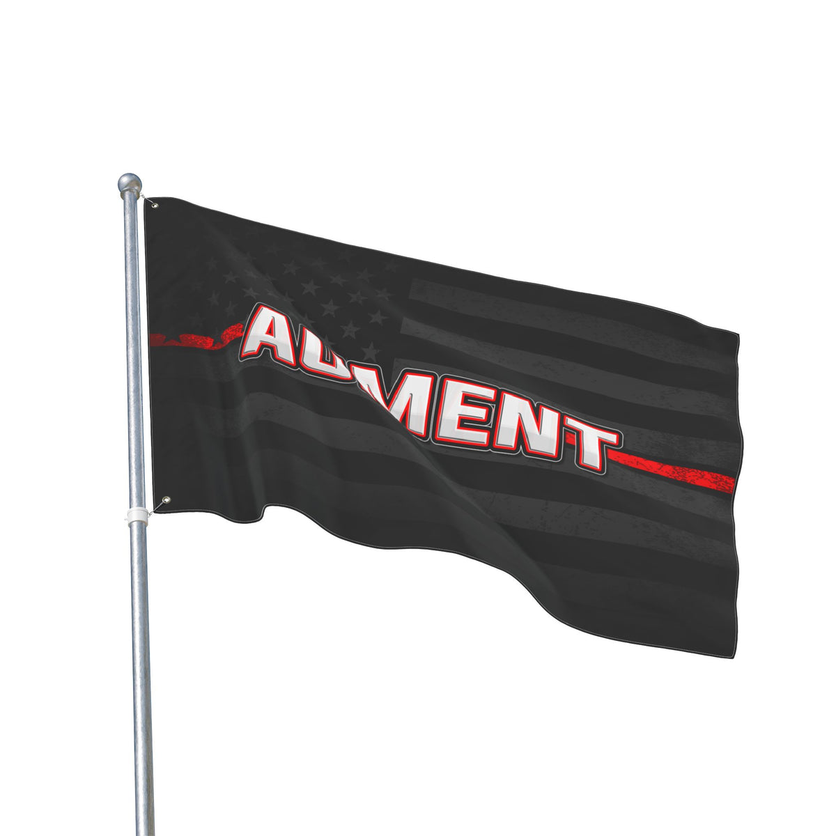Personalized Subdued Firefighter Flag