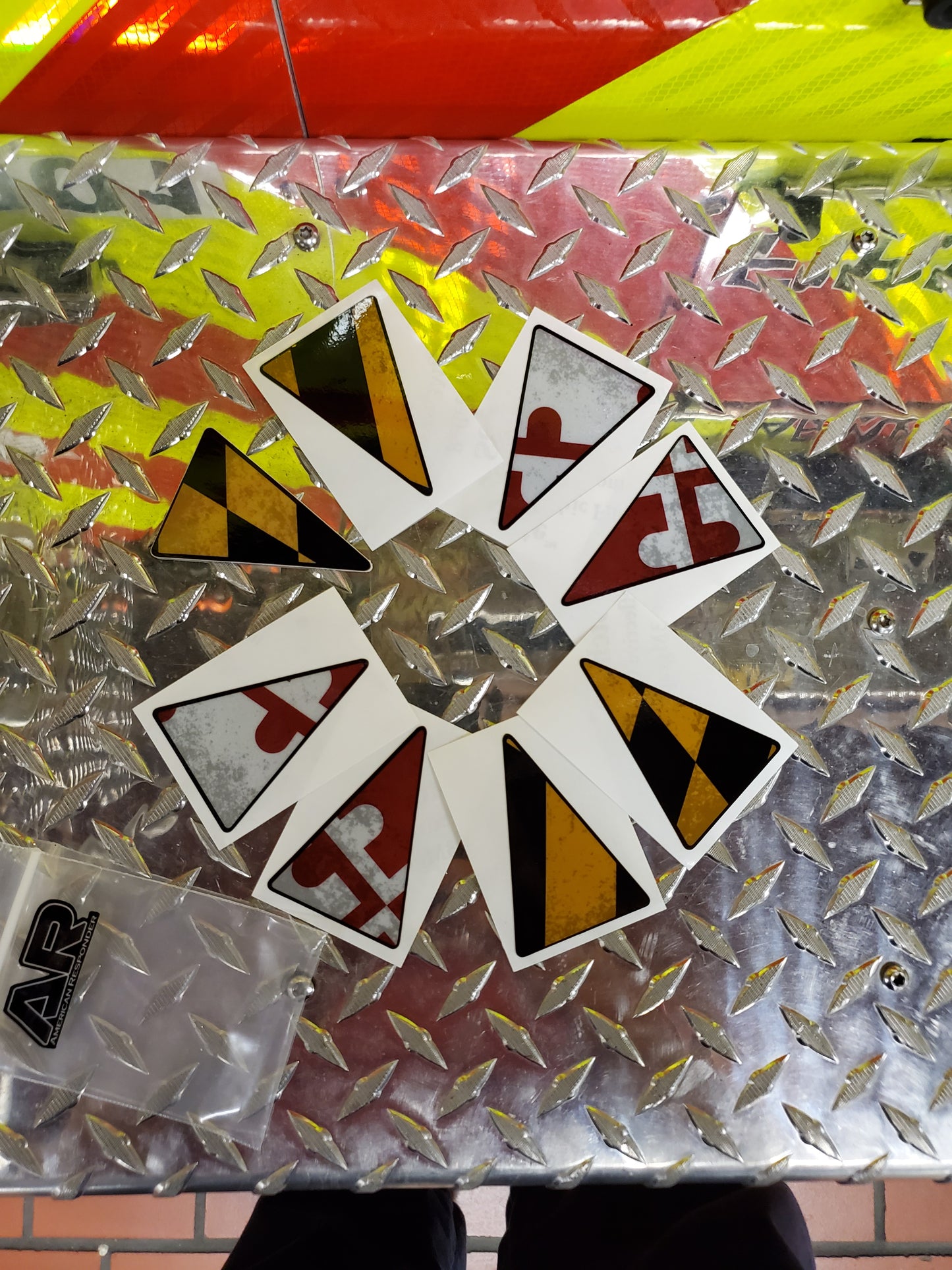 Maryland Helmet Crown Decals - American Responder Designs