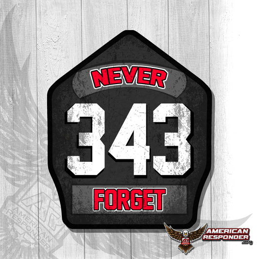 343 Never Forget Decals - American Responder Designs