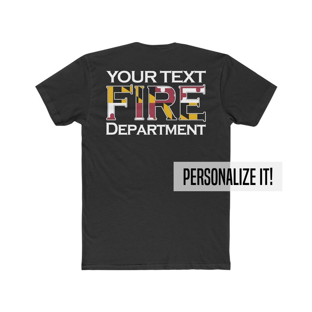 Maryland - Personalized Fire Department Shirt