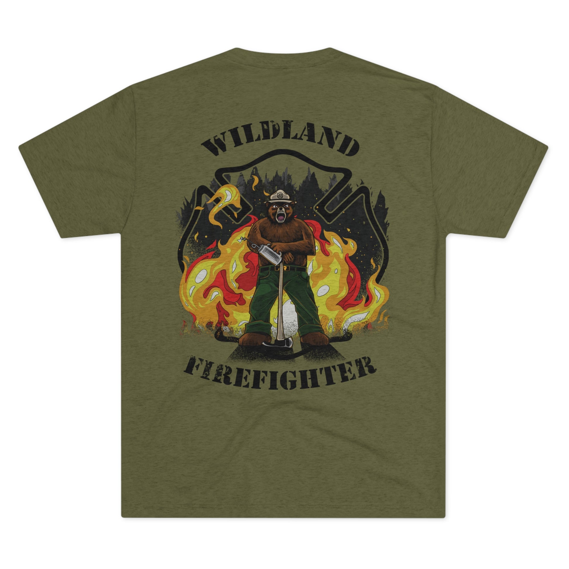 Wildland Firefighter Tri-Blend Crew Tee - American Responder Designs
