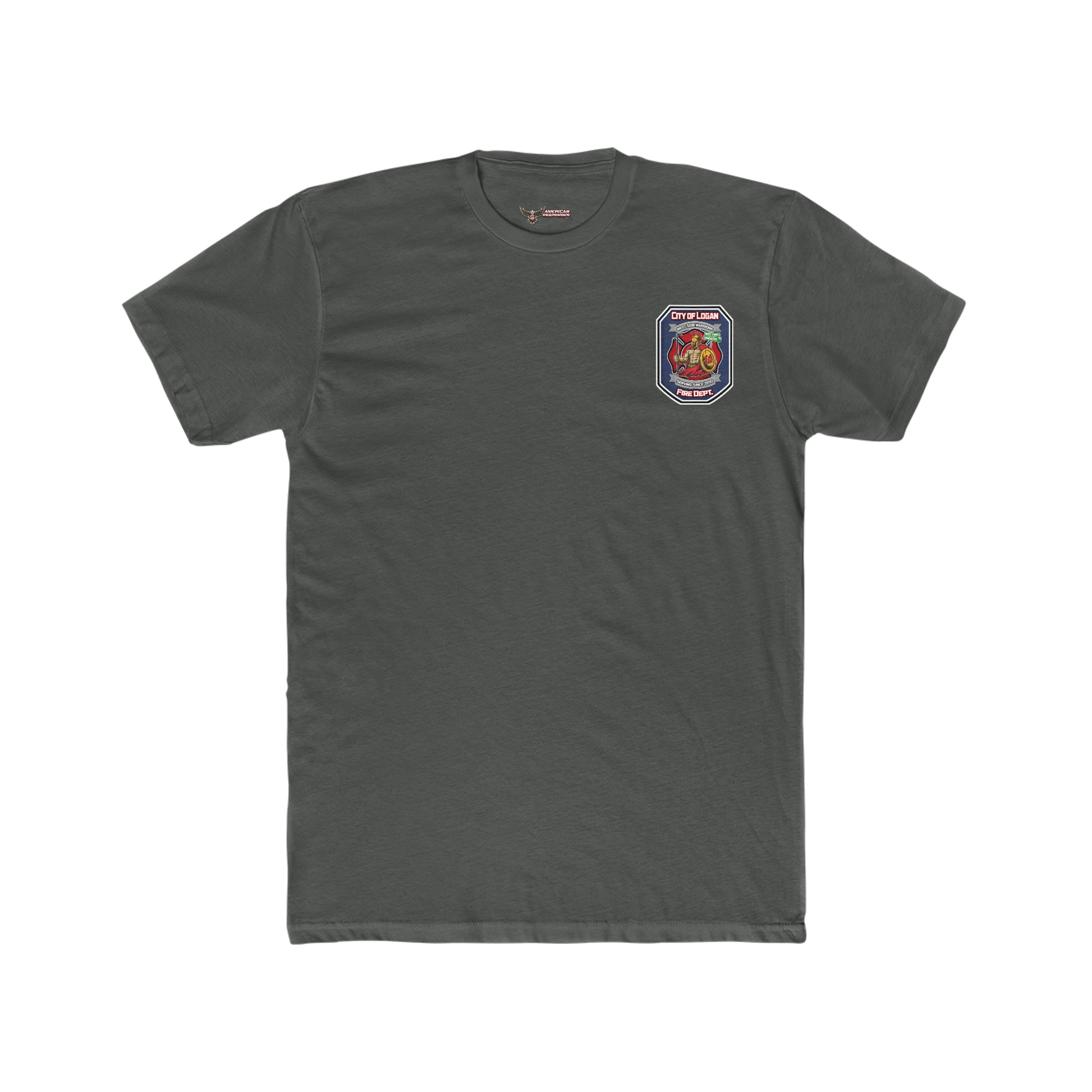 City Of Logan Fire Dept Cotton Duty Crew Tee - American Responder Designs