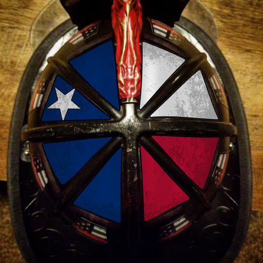 Texas Helmet Crown Decals - American Responder Designs