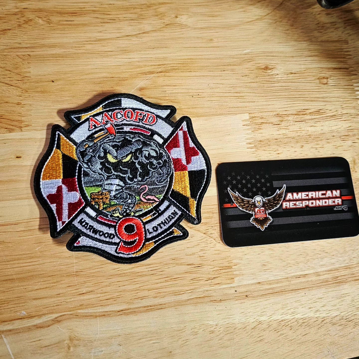 Anne Arundel Station 9 - Harwood-Lothian Embroidered Patch - American Responder Designs