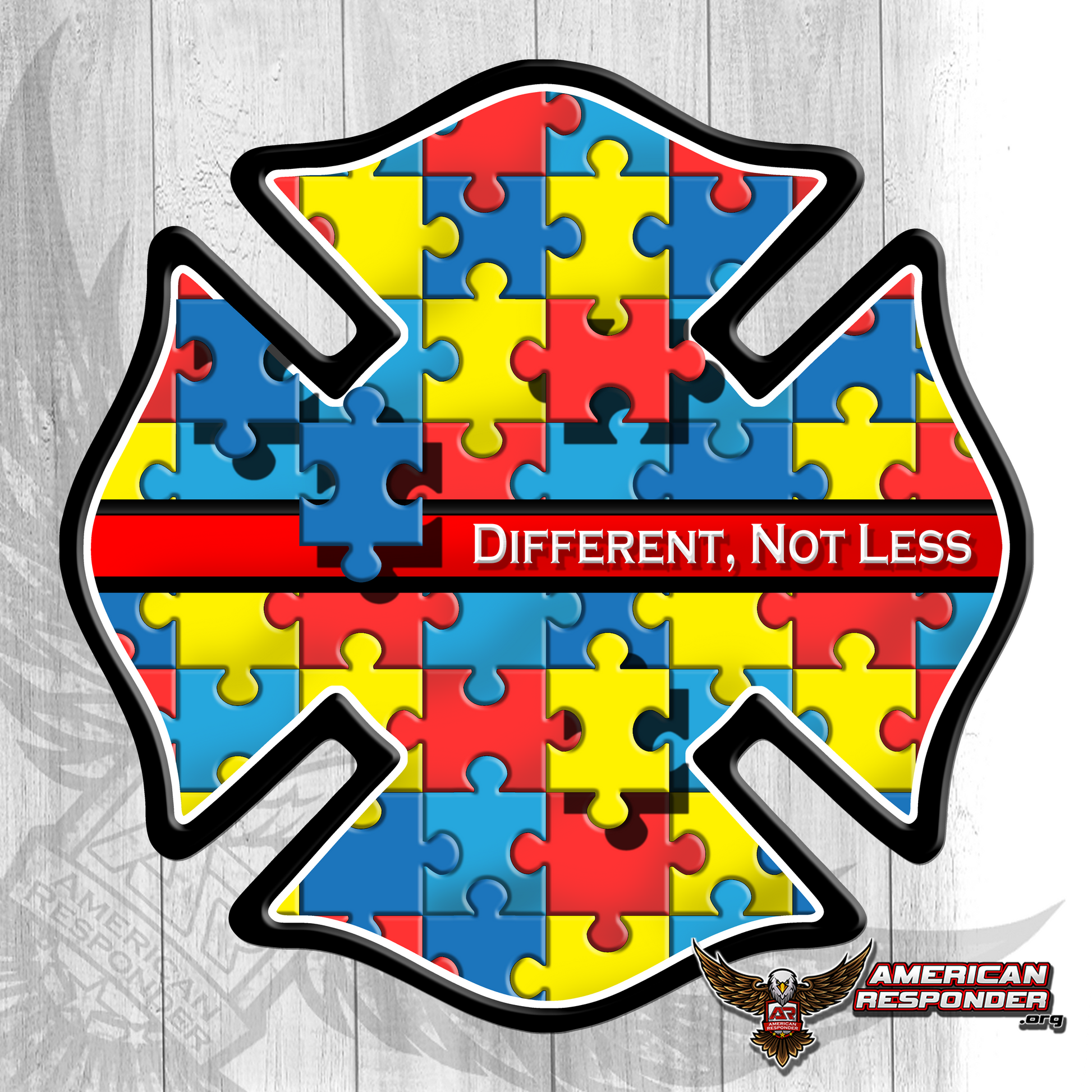 Autism Awareness Fire Decals - American Responder Designs