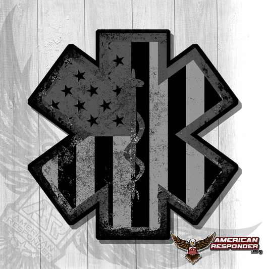 American Subdued Grunge EMS Decal