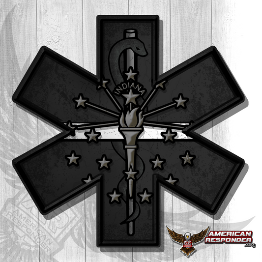 Indiana Subdued EMS Decals - American Responder Designs