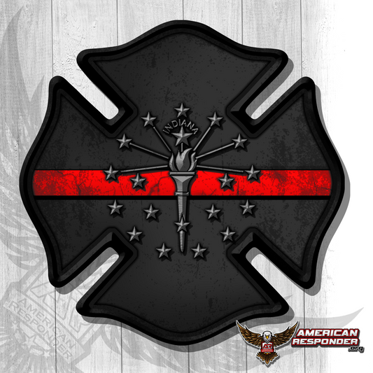 Indiana Subdued Fire Decals - American Responder Designs