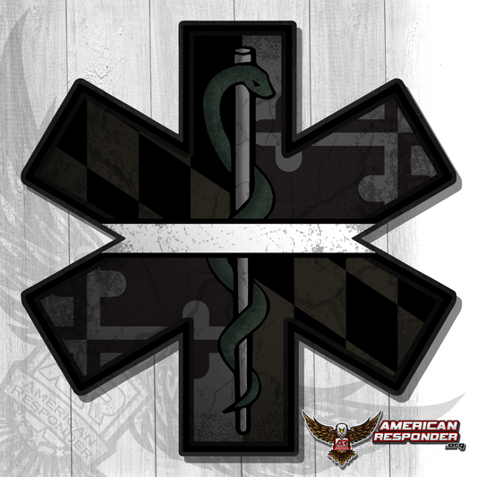 Maryland Subdued EMS Decals - American Responder Designs