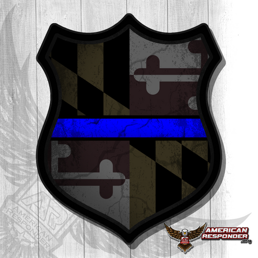Maryland Subdued Police Decals