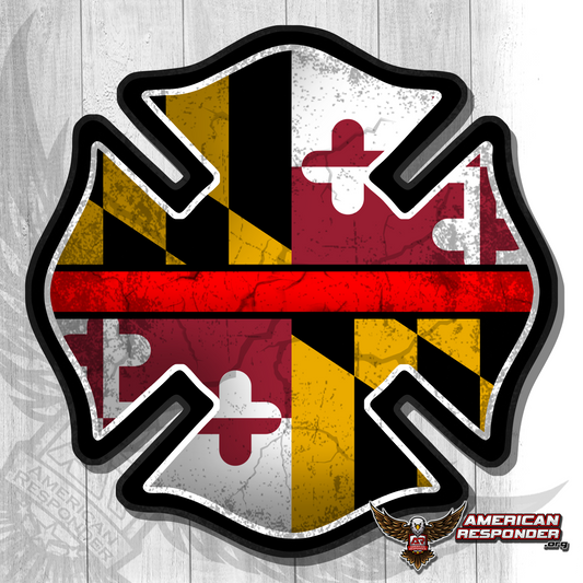 Maryland Firefighter Decals - American Responder Designs