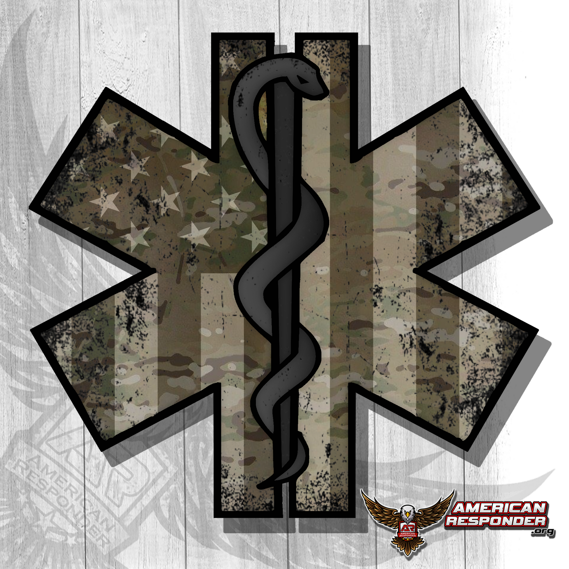 Military EMS Decal - American Responder Designs