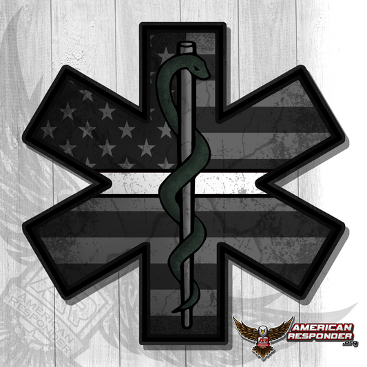 American Subdued EMS Decals - American Responder Designs