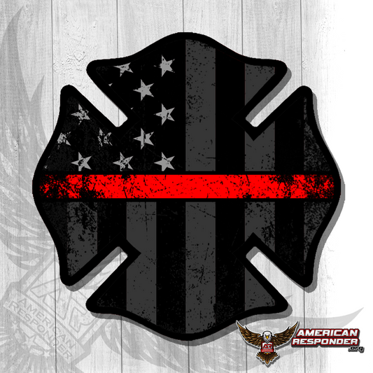 American Subdued Thin Red Line Decal - American Responder Designs