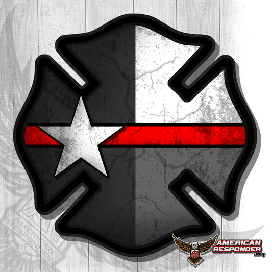 Texas Subdued Fire Decals - American Responder Designs