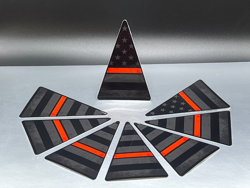 American Subdued Helmet Crown Decals - American Responder Designs