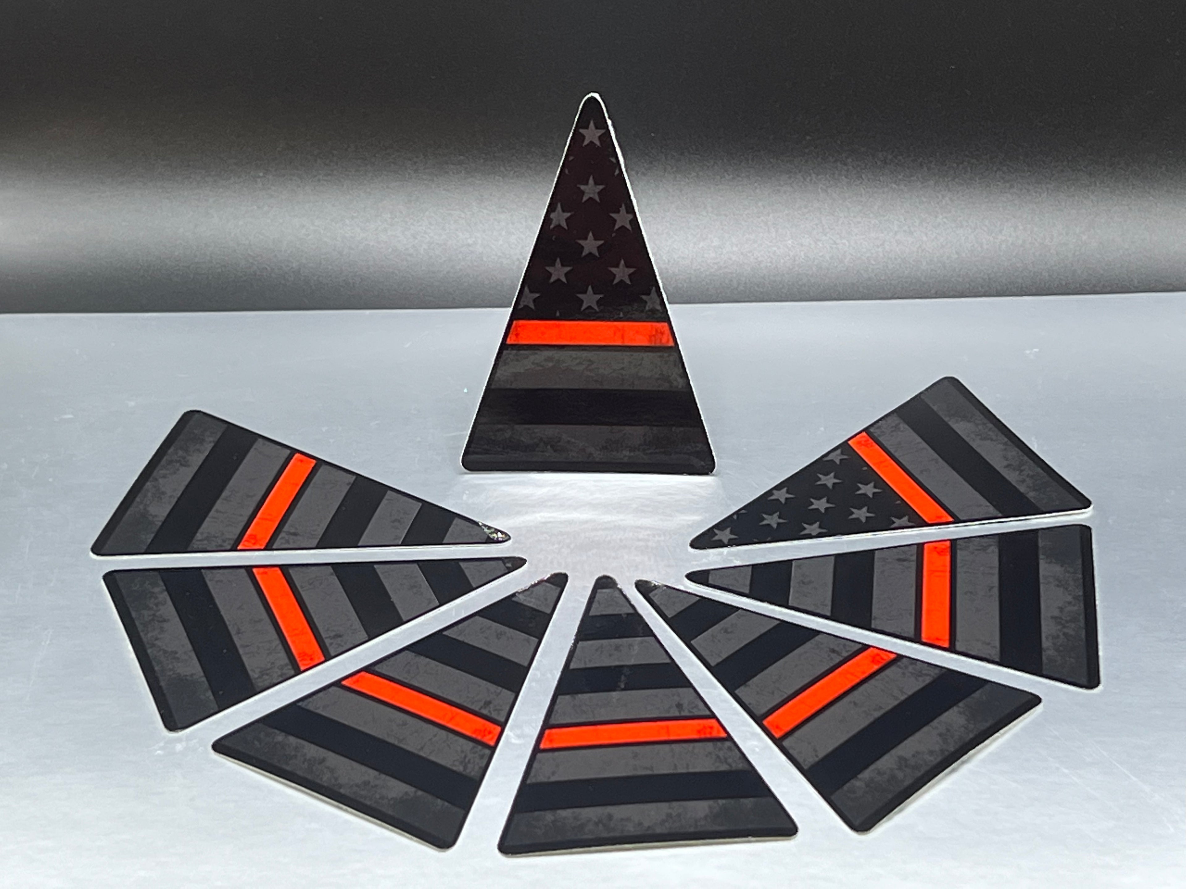 American Subdued Helmet Crown Decals - American Responder Designs